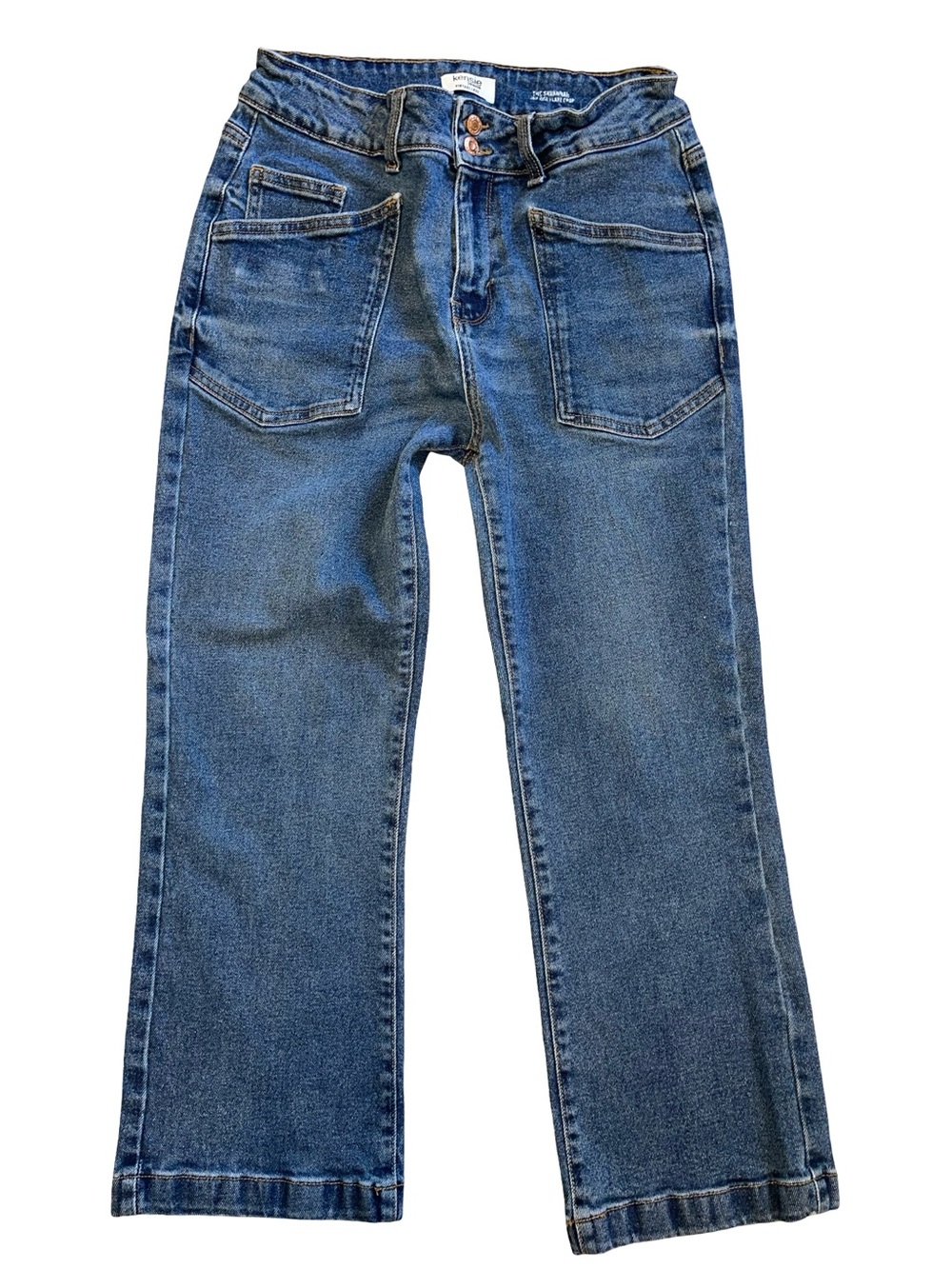 Kensie The Savannah High Rise Flare Crop Jeans size 8